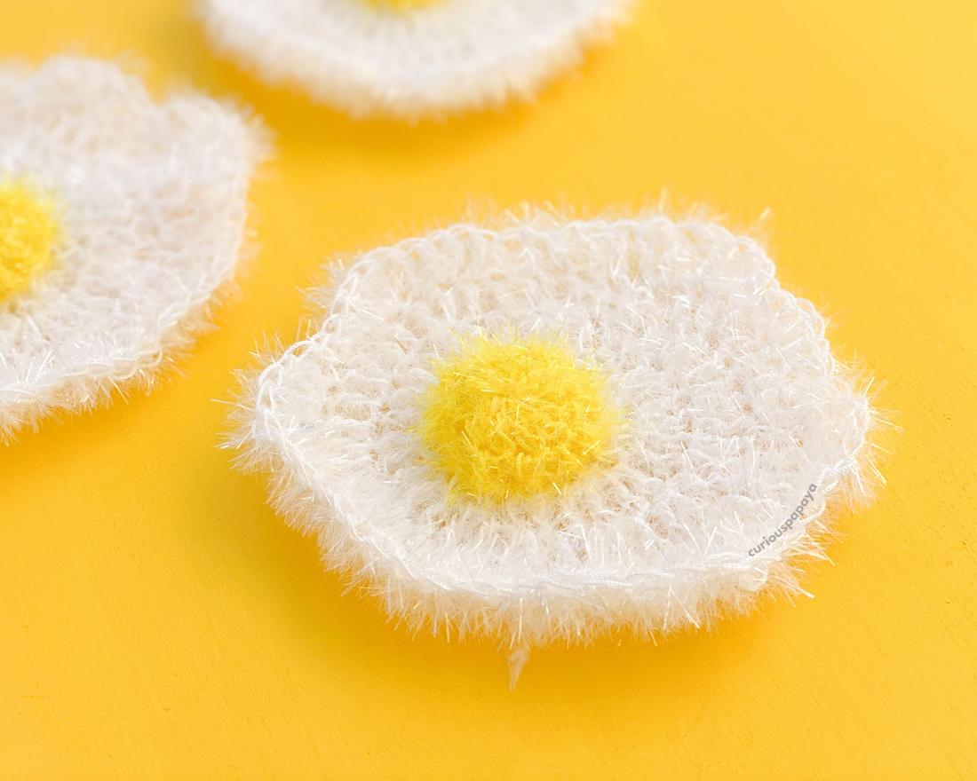 Free Crochet Pattern - Egg Scrubby