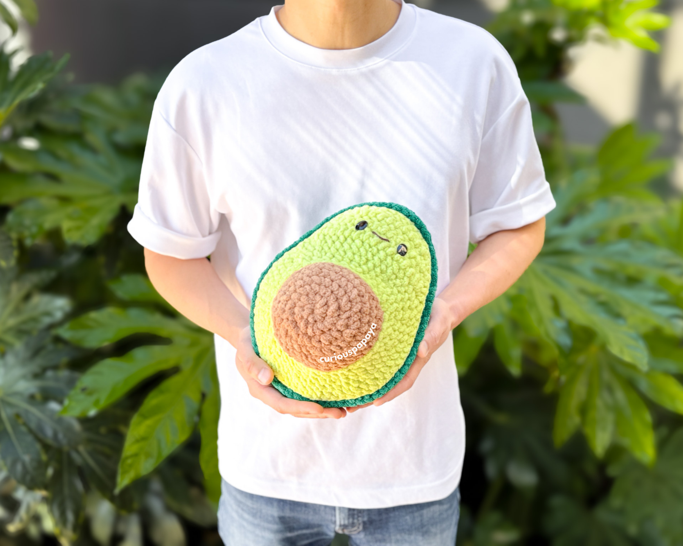 DIY 3Dデコ　ayaちゃん Free Crochet Pattern - No Sew Giant Avocado – curiouspapaya