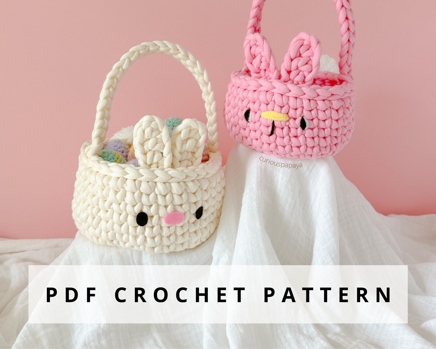 Bunny Basket Crochet Pattern