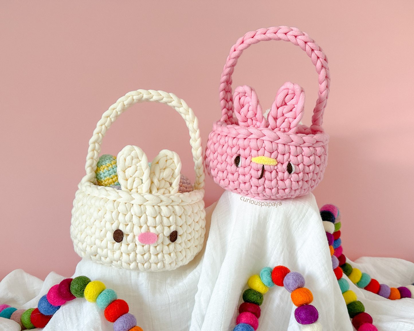 Bunny Basket Crochet Pattern