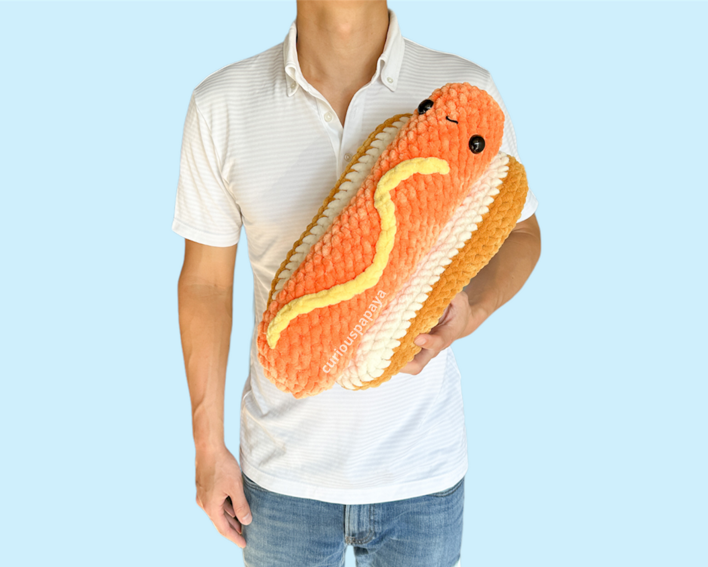 No-Sew Giant Burger and Giant Hotdog Crochet Bundle