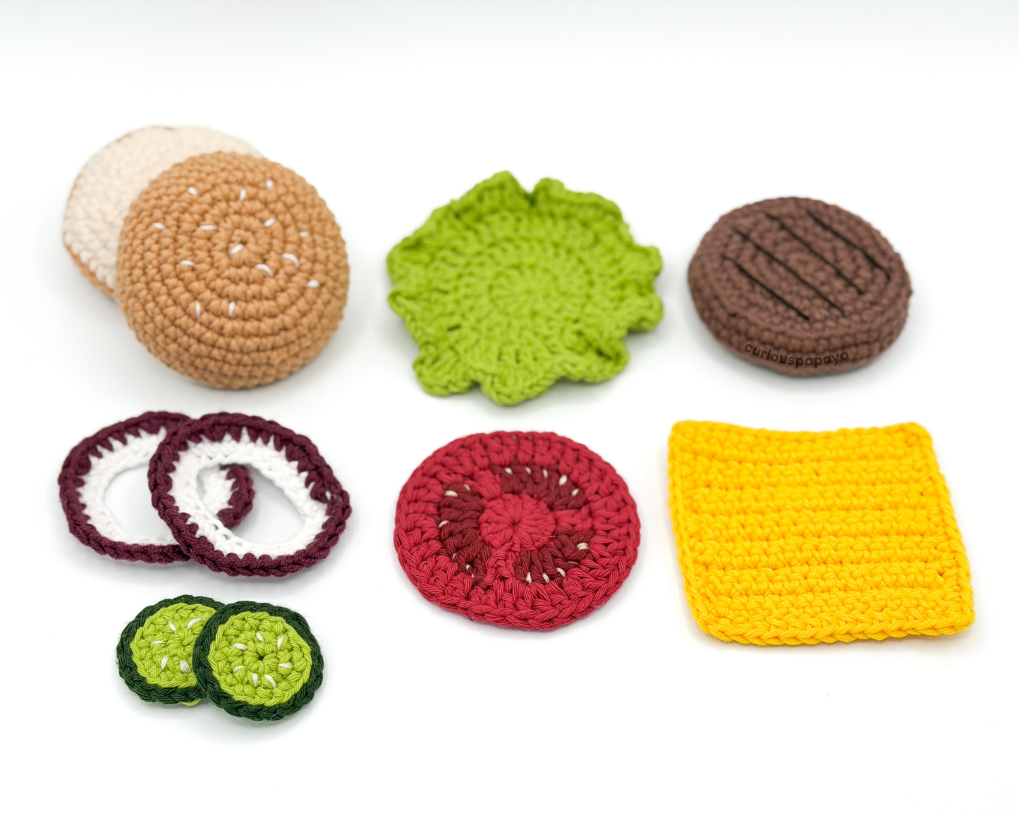 Burger Crochet Pattern