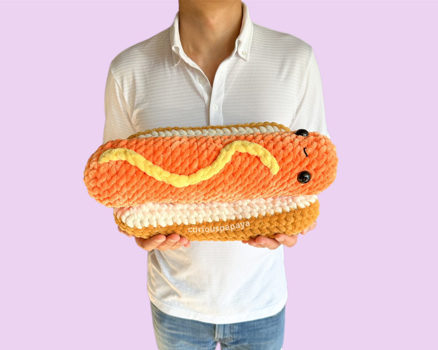 No-Sew Giant Burger and Giant Hotdog Crochet Bundle