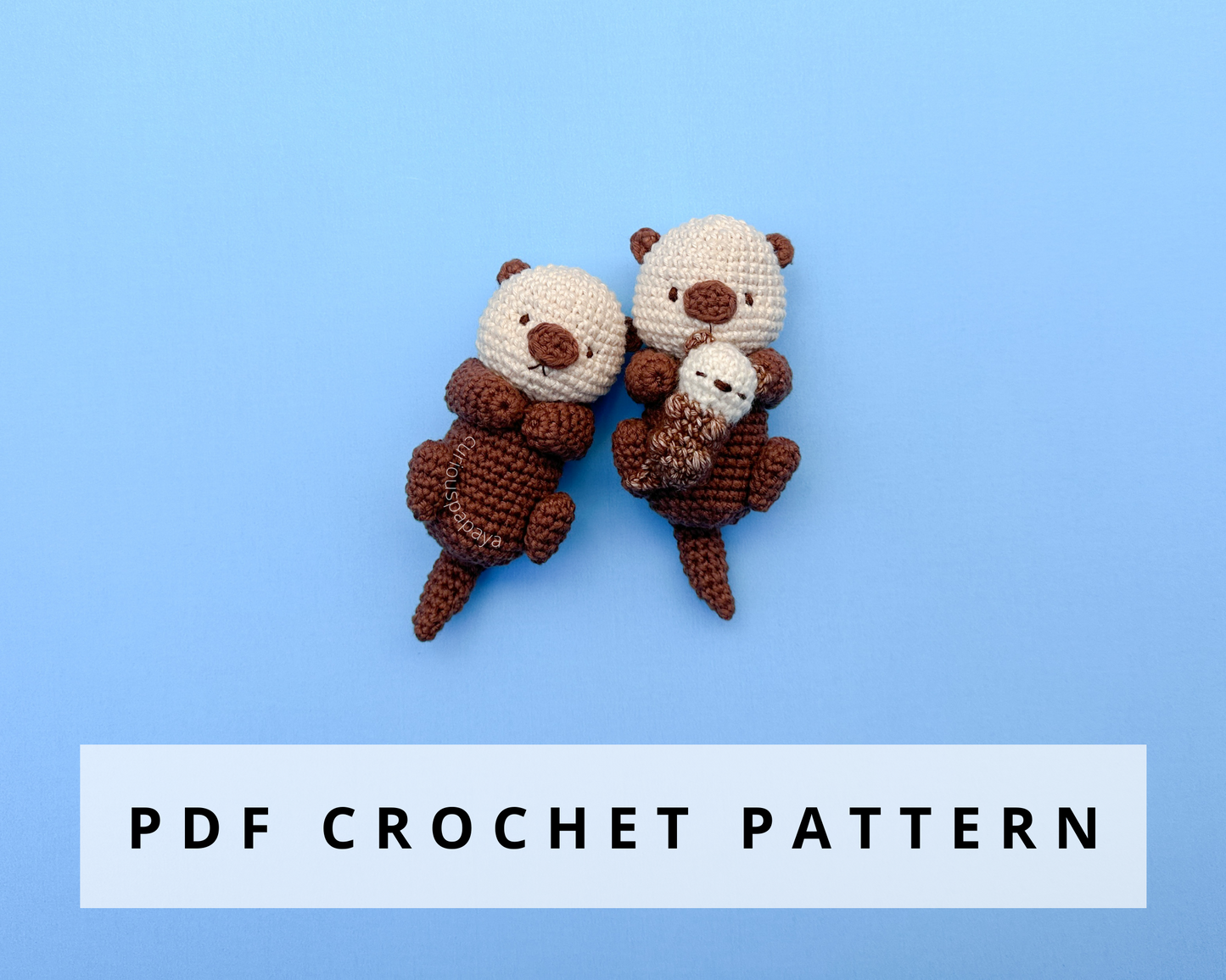 Sea Otter Family Crochet Pattern