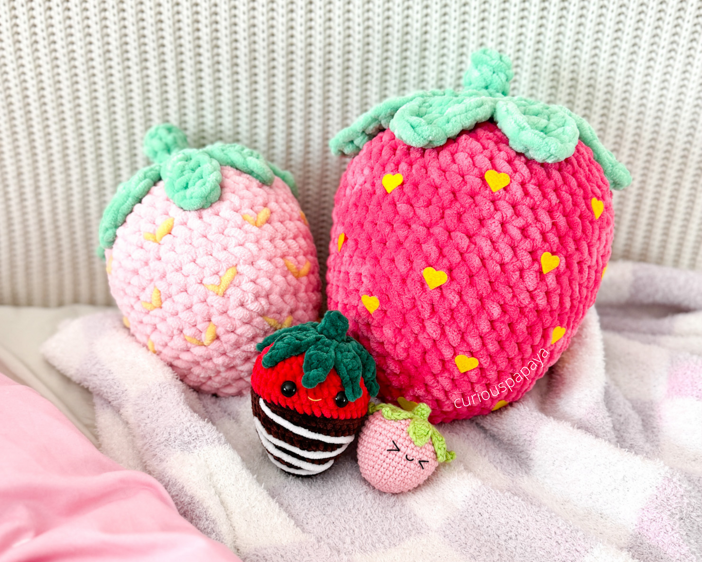 Giant Strawberry Crochet Pattern