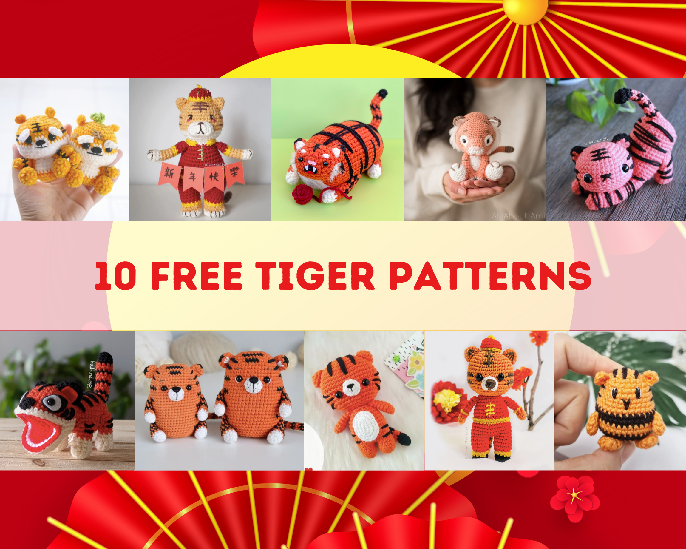 Little Tiger Pattern 10 Free Tiger Patterns - Lunar New Year – curiouspapaya