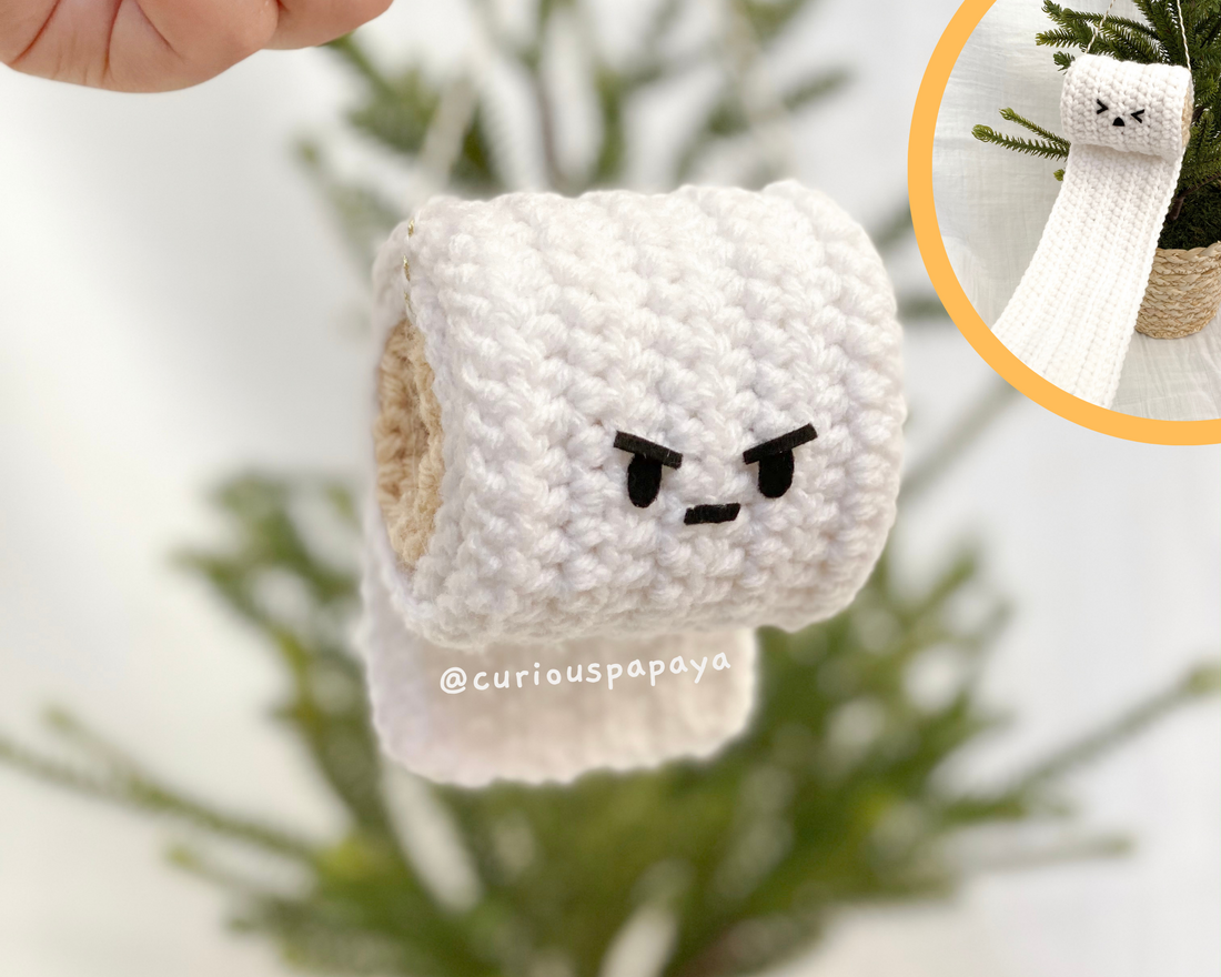 Free Crochet Pattern - Toilet Paper Ornament