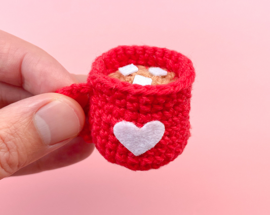 Free Crochet Pattern - Mini Hot Cocoa