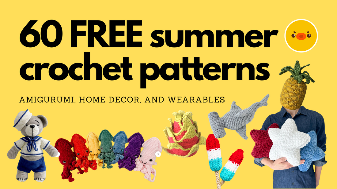 60 Free Summer Crochet Pattern Roundup