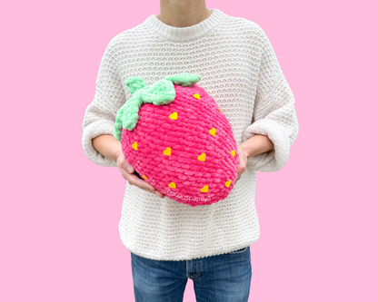 Giant Strawberry Crochet Pattern