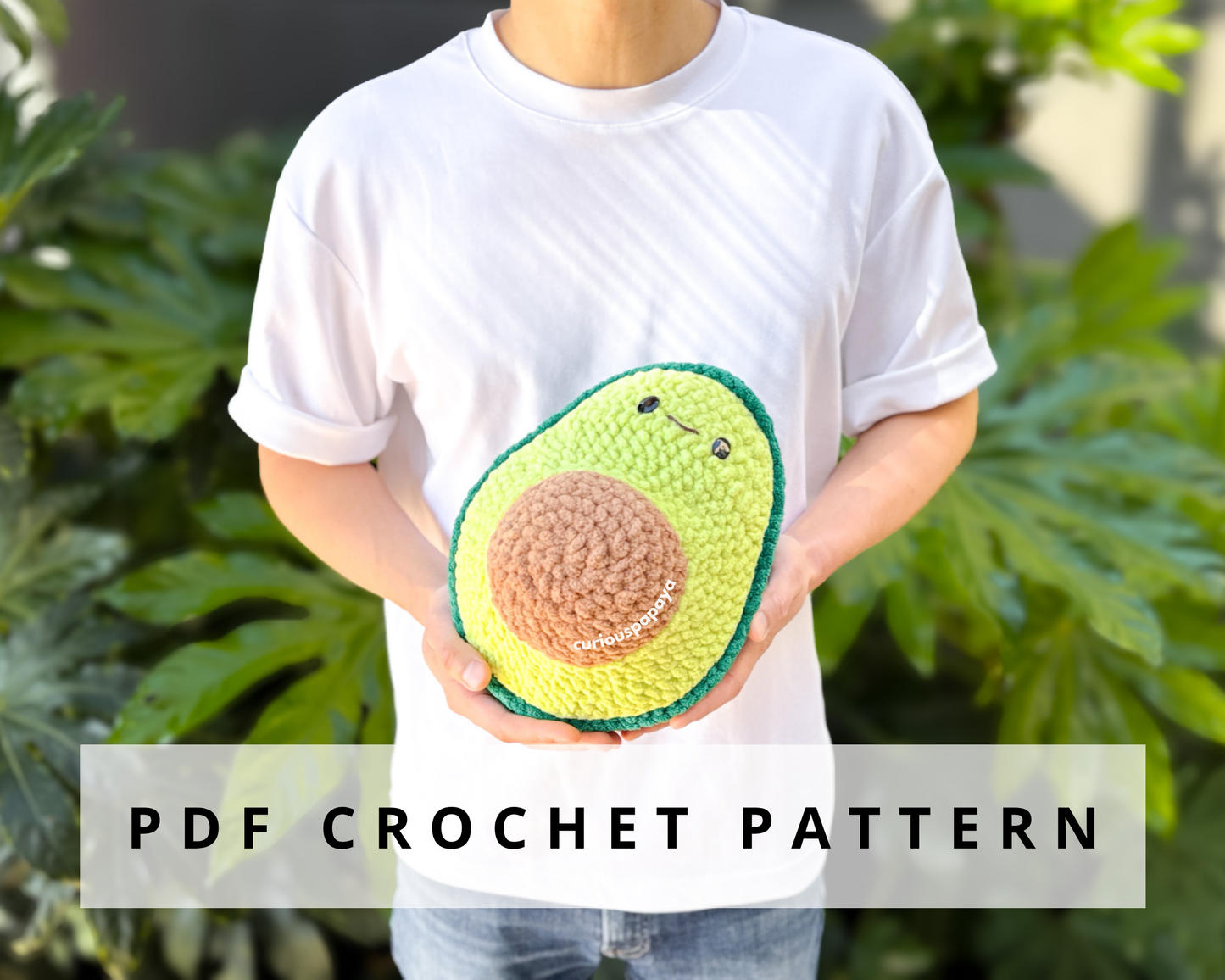 No-Sew Giant Avocado Crochet Pattern