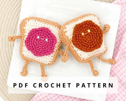 Peanut Butter and Jelly Crochet Pattern
