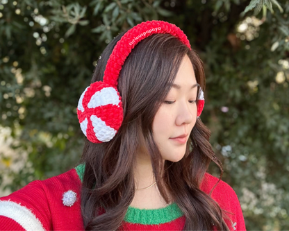 Peppermint Earmuffs Crochet Pattern