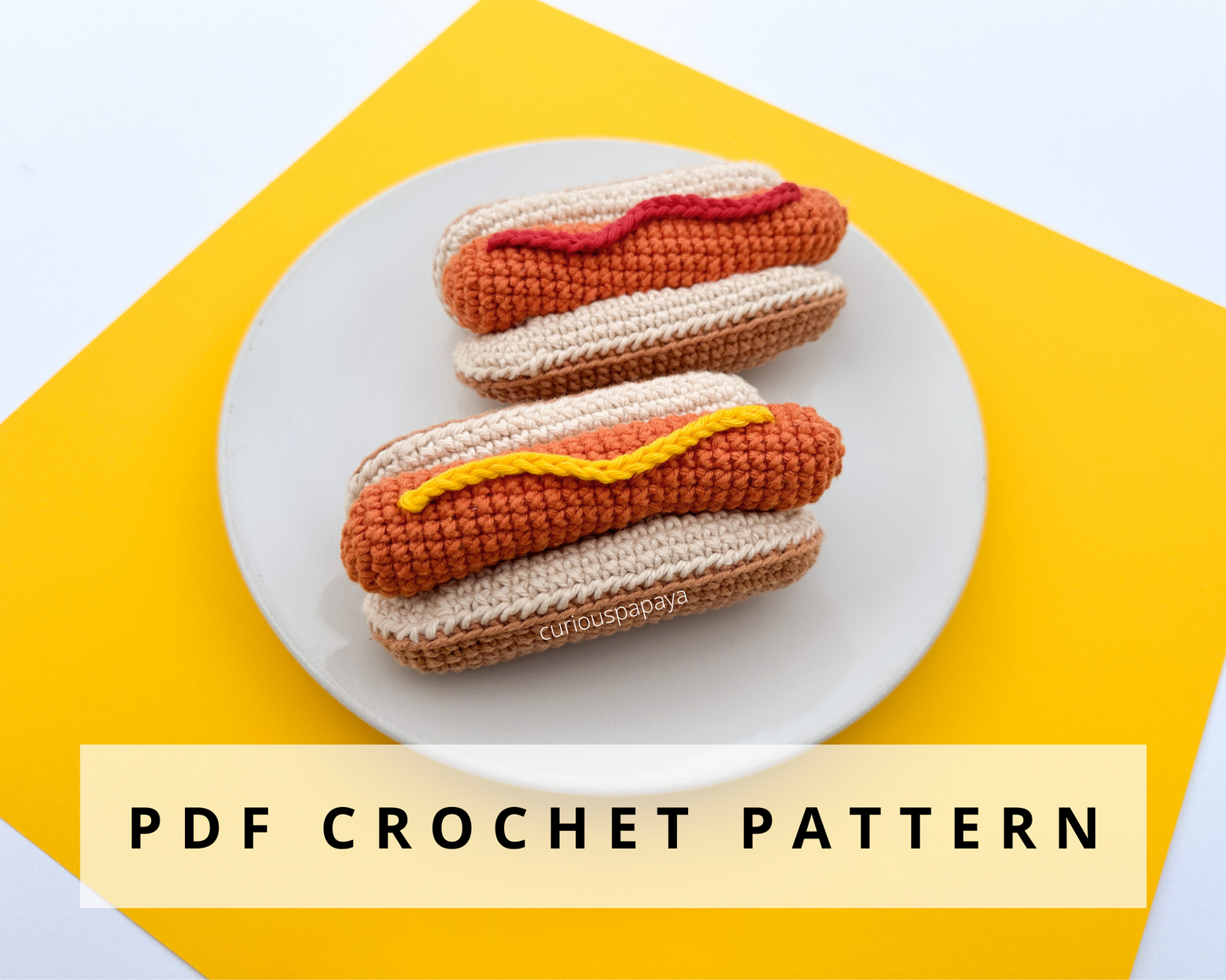 Hot Dog Crochet Pattern