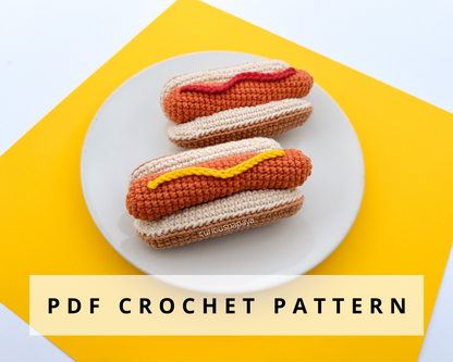 Hot Dog Crochet Pattern