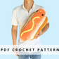 Giant Hot Dog Crochet Pattern