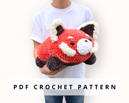 Giant Red Panda Crochet Pattern