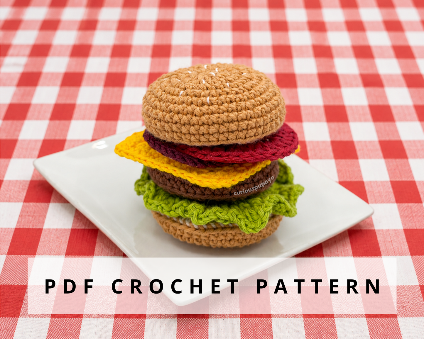 Burger Crochet Pattern