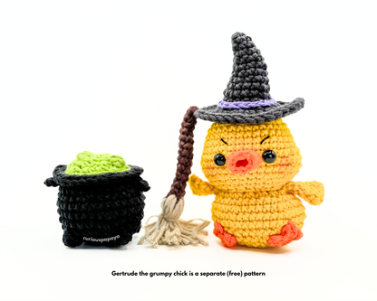 Mini Witch Hat and Broomstick