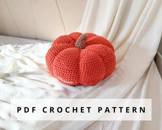 Pumpkin Pouf Crochet Pattern