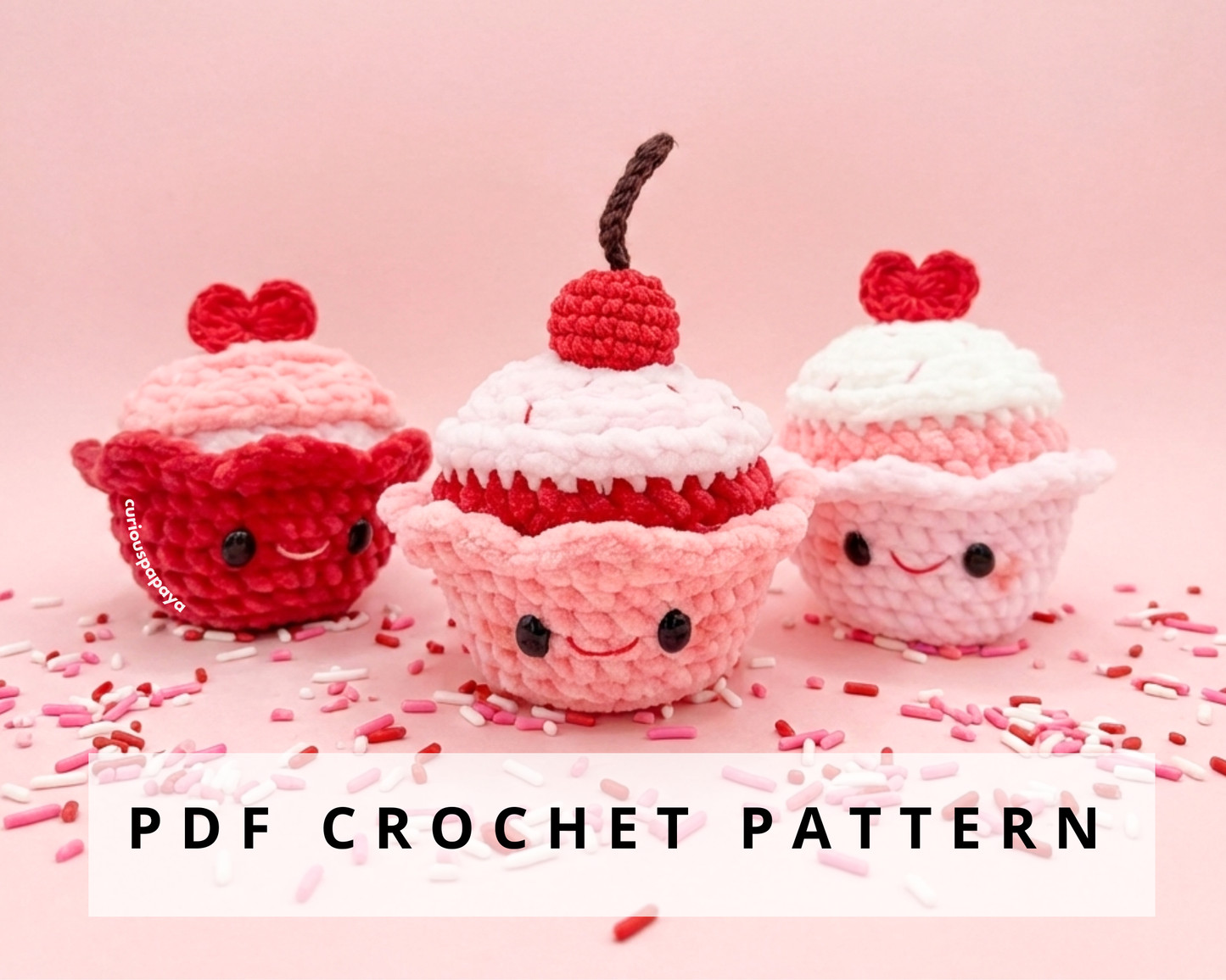 Low-Sew Cupcake Crochet Pattern