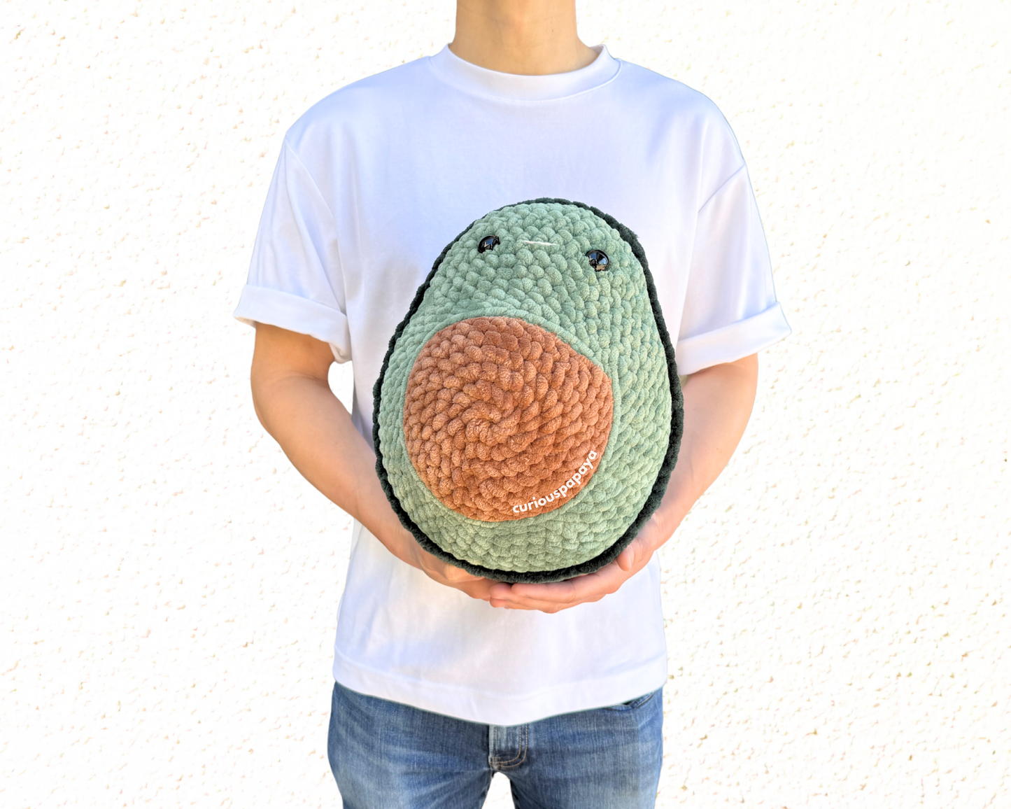 No-Sew Giant Avocado Crochet Pattern