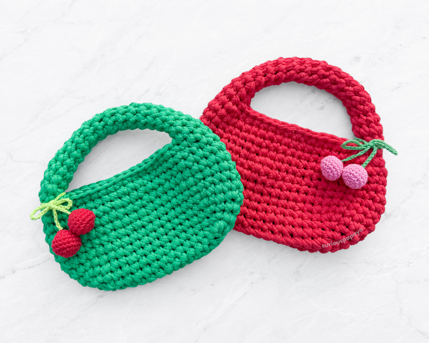 Cherry T-shirt Yarn Bag