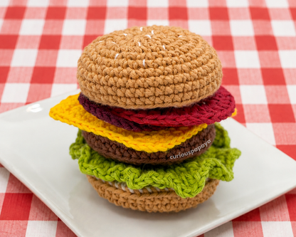 Burger Crochet Pattern