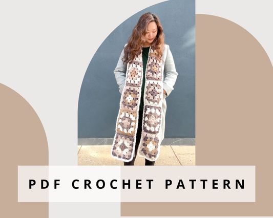 Mocha Choco Latte Scarf Crochet Pattern