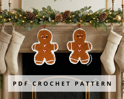 Gingerbread Stockings Crochet Pattern