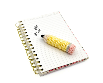 Pencil + Colored Pencil 2-in-1 Crochet Pattern