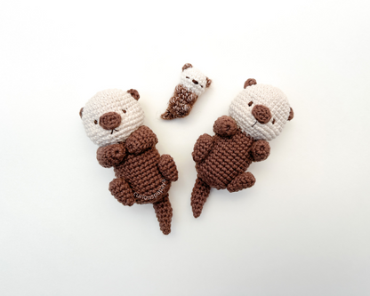 Sea Otter Family Crochet Pattern