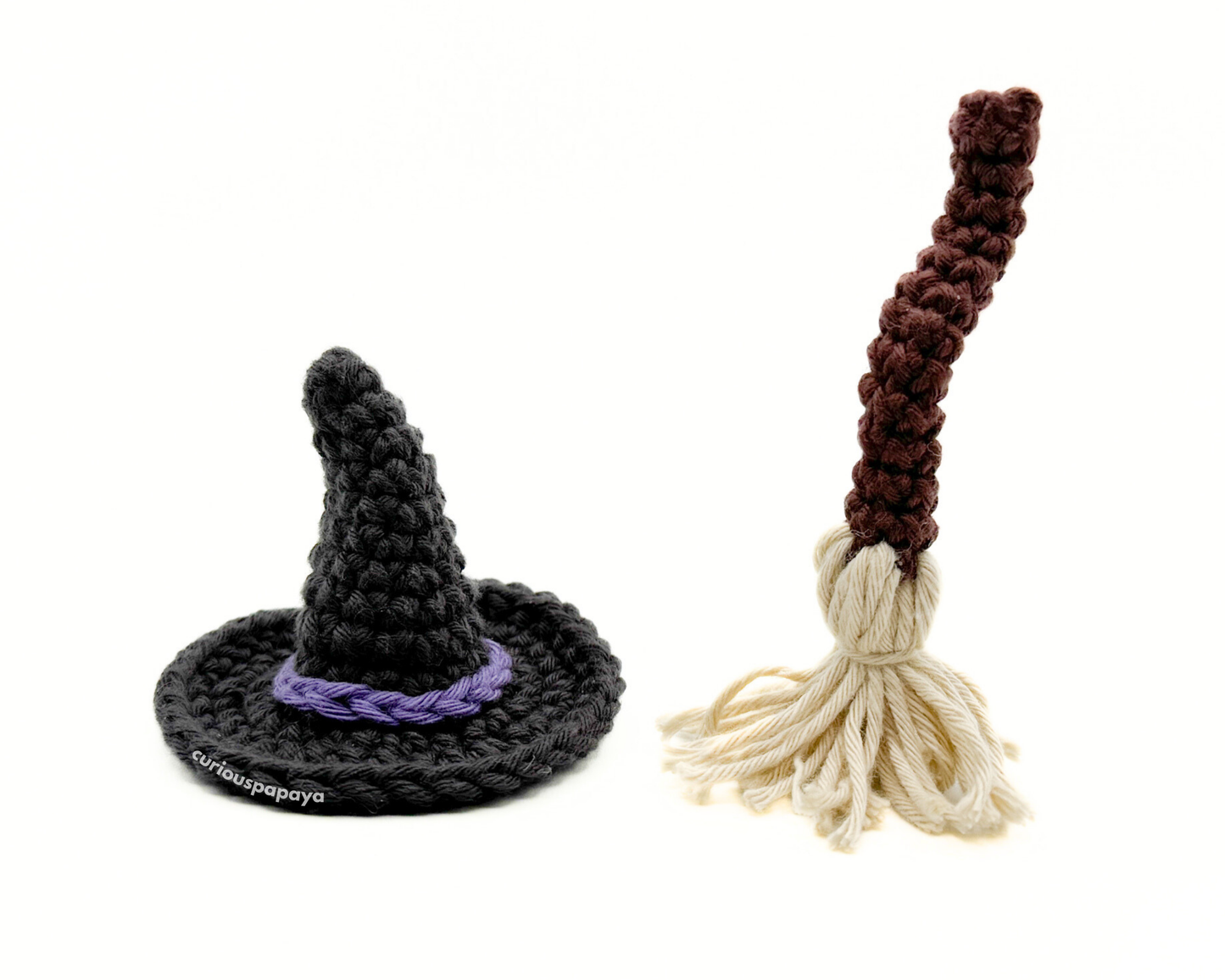 Mini Witch Hat and Broomstick