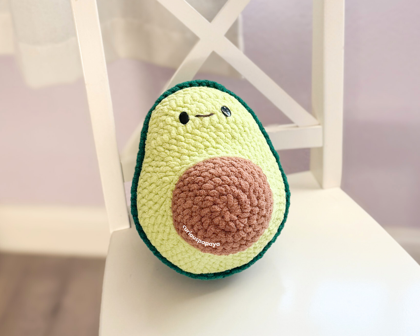 No-Sew Giant Avocado Crochet Pattern