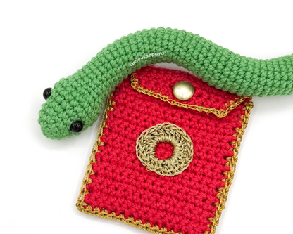 Lunar New Year Snake and Red Envelope Crochet Bundle