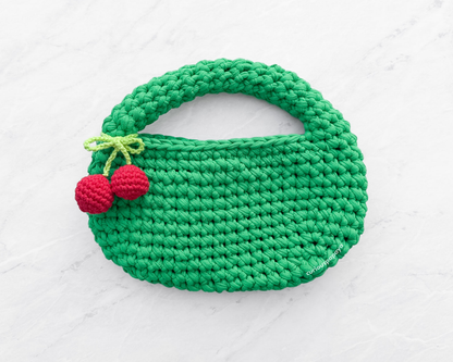 Cherry T-shirt Yarn Bag