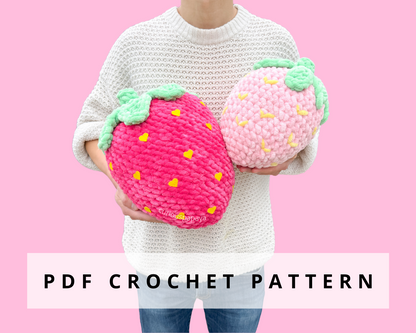 Giant Strawberry Crochet Pattern