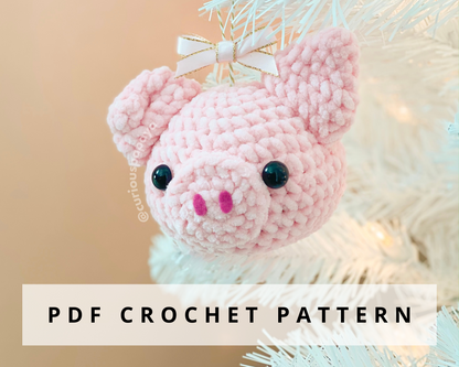 Pig Ornament Crochet Pattern