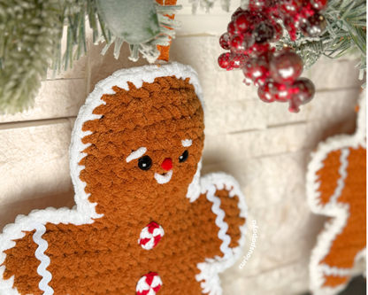 Gingerbread Stockings Crochet Pattern