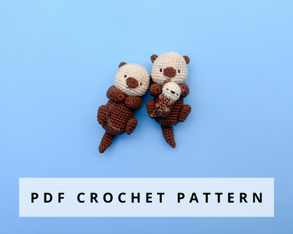 Sea Otter Family Crochet Pattern