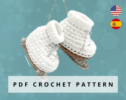 Ice Skates Crochet Pattern