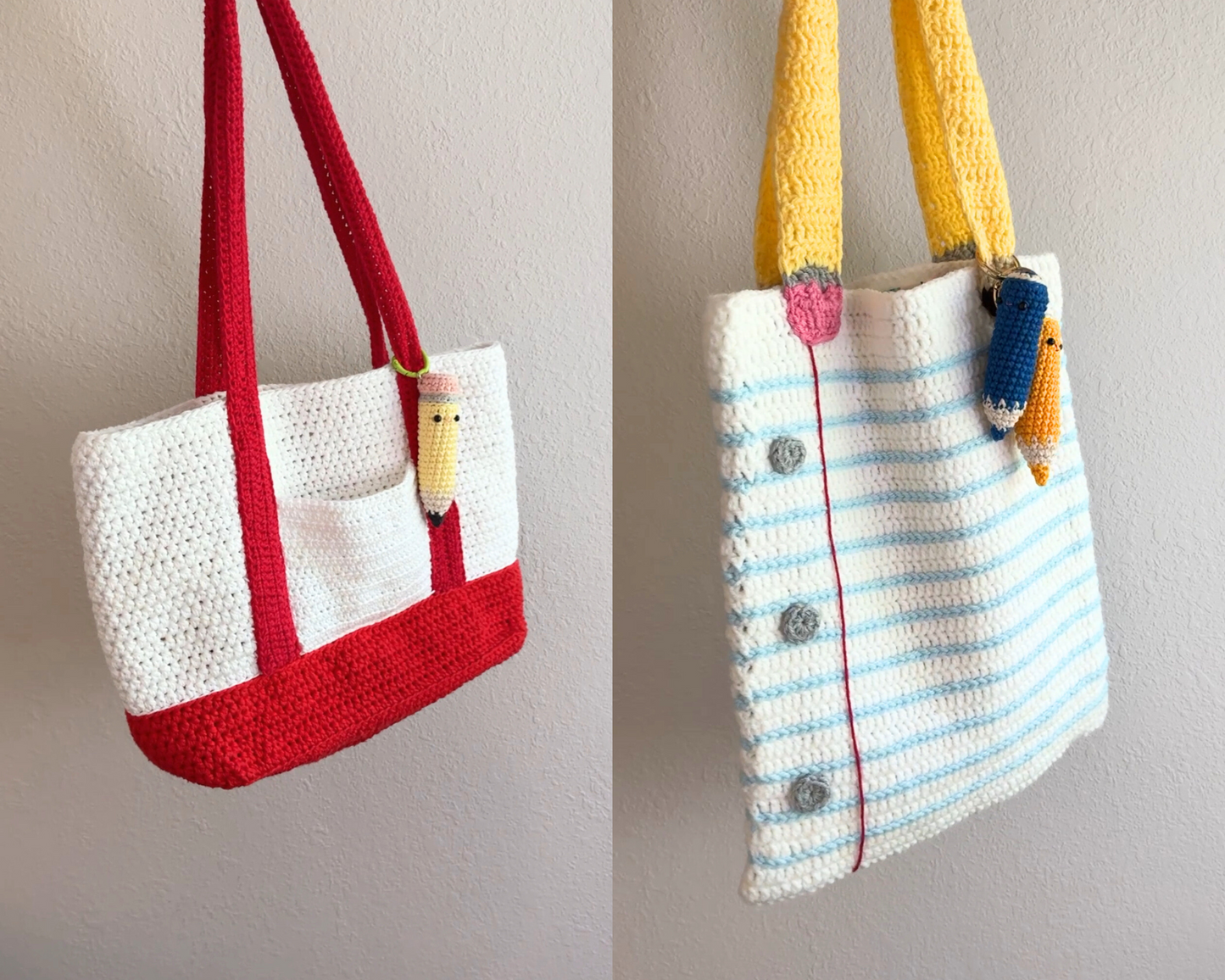 Pencil + Colored Pencil 2-in-1 Crochet Pattern