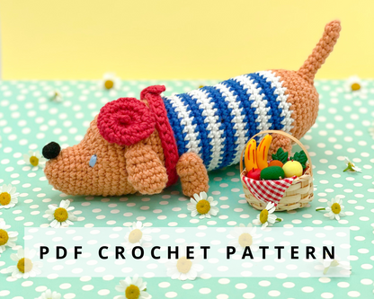 Amelie the Weiner Dog Crochet Pattern