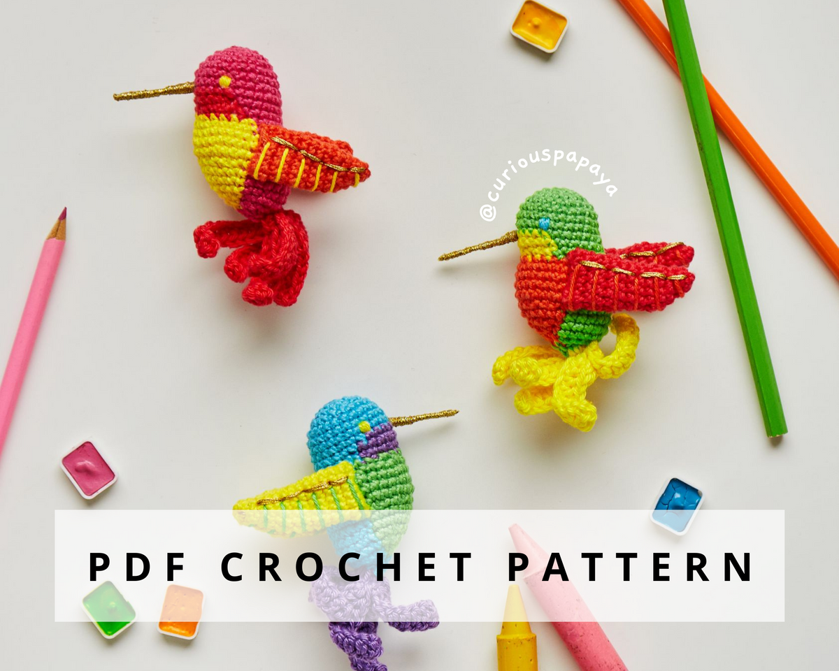 Pattern Fa Hummingbird Hummingbird Crochet Pattern – curiouspapaya