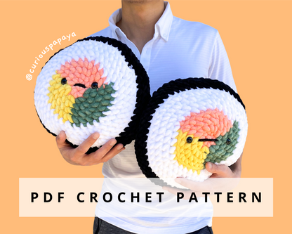 Giant Kimbap Crochet Pattern