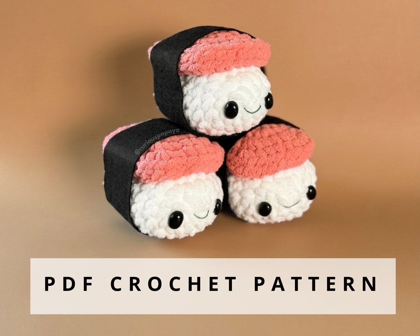Spam Musubi Crochet Pattern