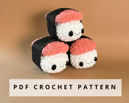 Spam Musubi Crochet Pattern