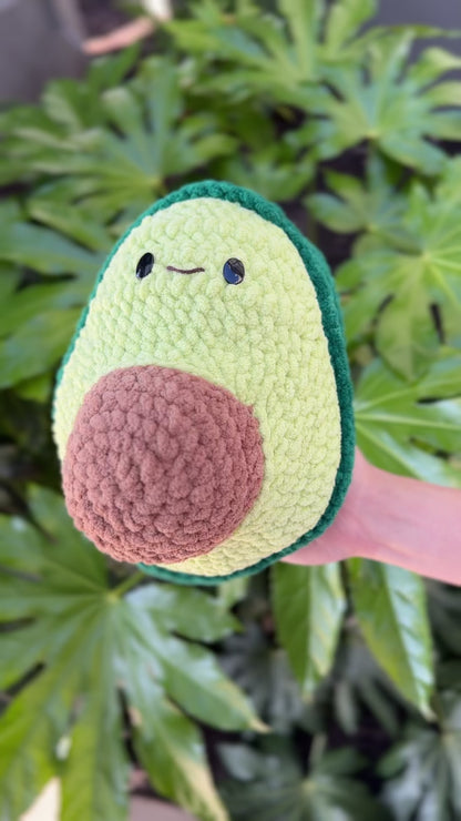 No-Sew Giant Avocado Crochet Pattern