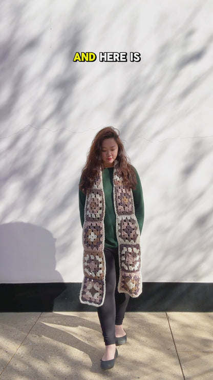 Mocha Choco Latte Scarf Crochet Pattern