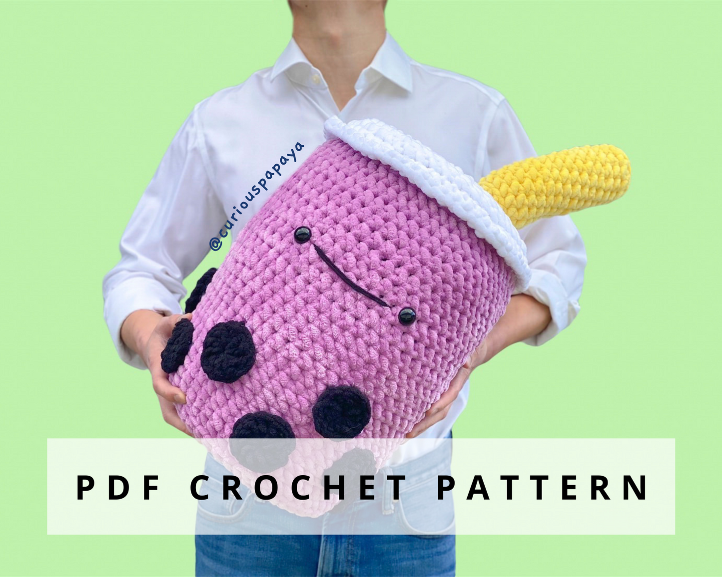 Giant Boba Crochet Pattern